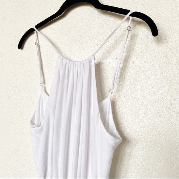 Honey Belle Ruffle Hem Open Back Jumpsuit Size Small - Picture 2 of 10